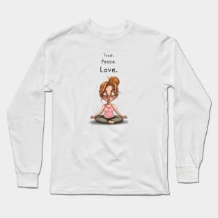 Trust, peace and love Long Sleeve T-Shirt